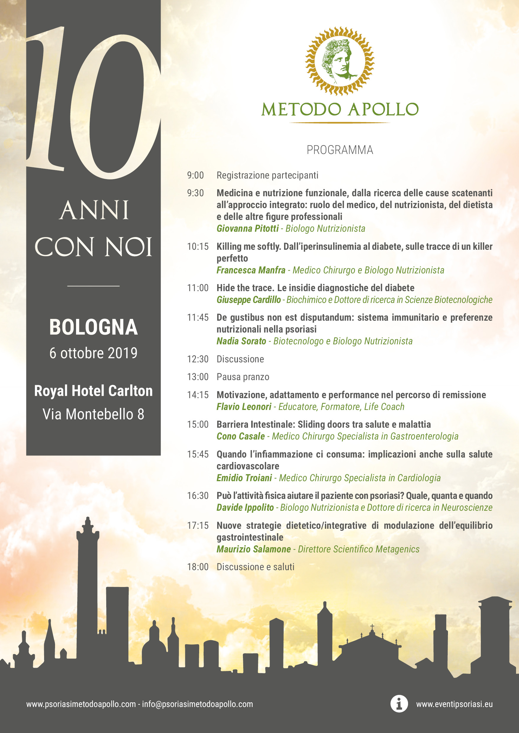 locandina convegno Metodo Apollo - Bologna 2019